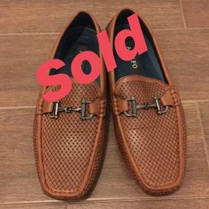 Mens Brown Adolfo Loafers
